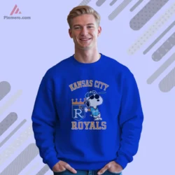 Classic Snoopy Royals graphic on royal blue sweatshirt