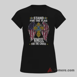 Kansas City Royals Stand For The Flag Kneel For The Cross Faith Shirt on black short sleeve shirt for women graphic tee