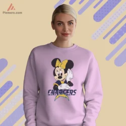 Light pink sweatshirt with cheerful team art