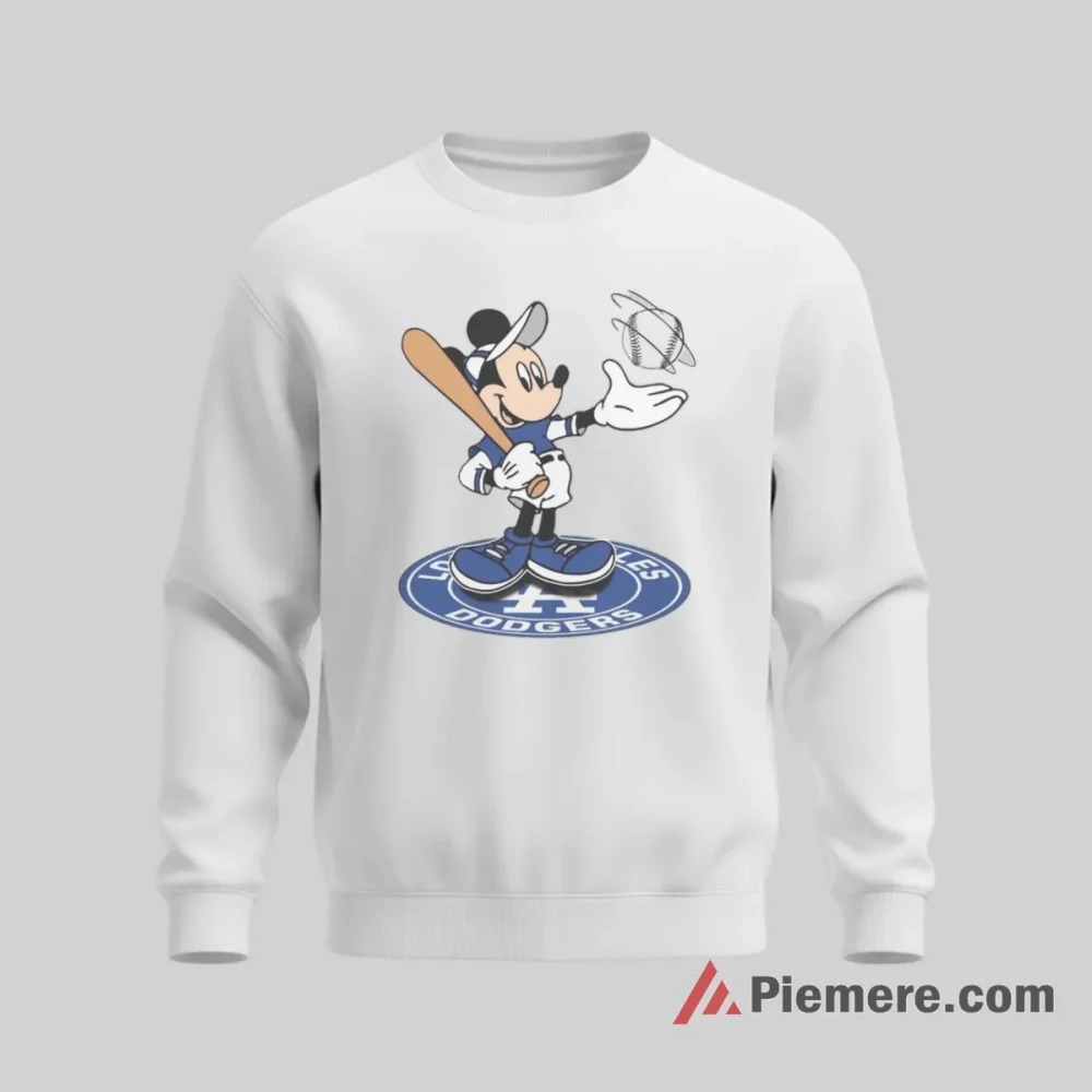 Los Angeles Dodgers Cheerful Mickey Classic Baseball Shirt on graphic shirt for men graphic tee