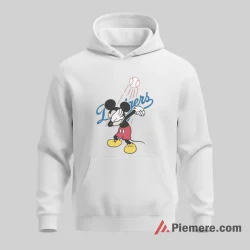 Los Angeles Dodgers Dabbing Mickey Celebration Shirt on white hoodie for men graphic tee