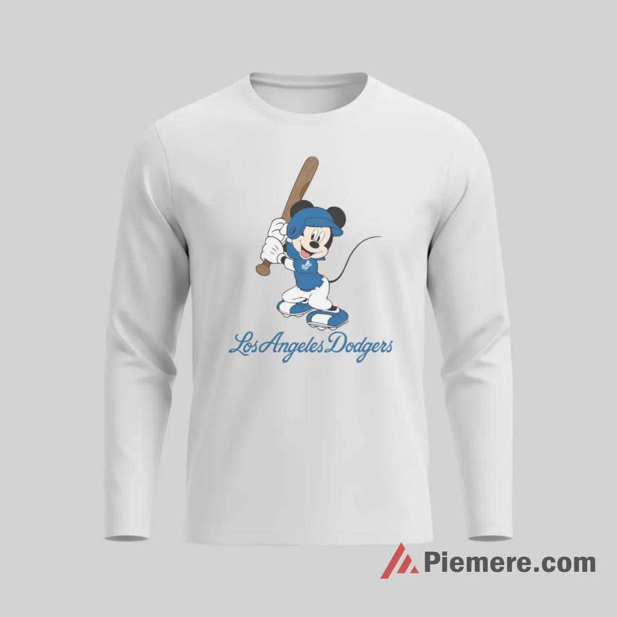 Los Angeles Dodgers Happy Mickey Mouse Game Day Shirt on white long sleeve shirt for men graphic tee