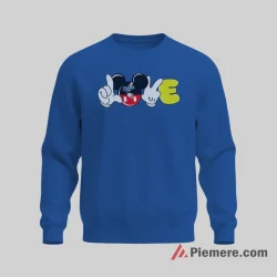 Los Angeles Dodgers Mickey Love Hand Gesture Shirt on graphic shirt for men graphic tee