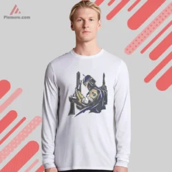 White long sleeve with bounty hunter pose and team palette
