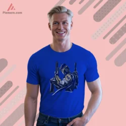 Los Angeles Rams Boba Fett Shirt royal blue short sleeve front view