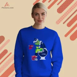 Soft sweatshirt in royal blue with rivalry artwork