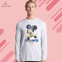 White long sleeve featuring character and team mark