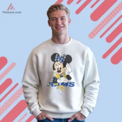White sweatshirt with playful team graphic