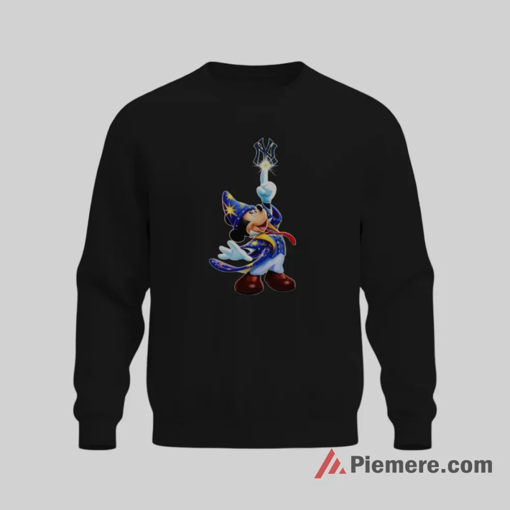 Magical Sorcerer Mickey Yankees Fantasy Baseball Shirt on graphic shirt for men graphic tee