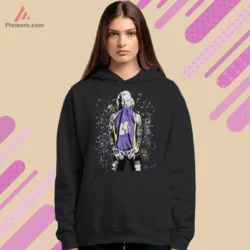 Black hoodie featuring Marilyn Monroe Kobe Bryant Lakers 24 tribute art