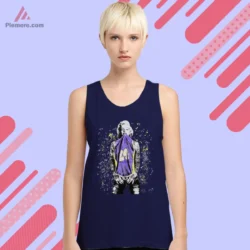 Navy tank top with Marilyn Monroe Kobe Bryant Lakers tribute graphic
