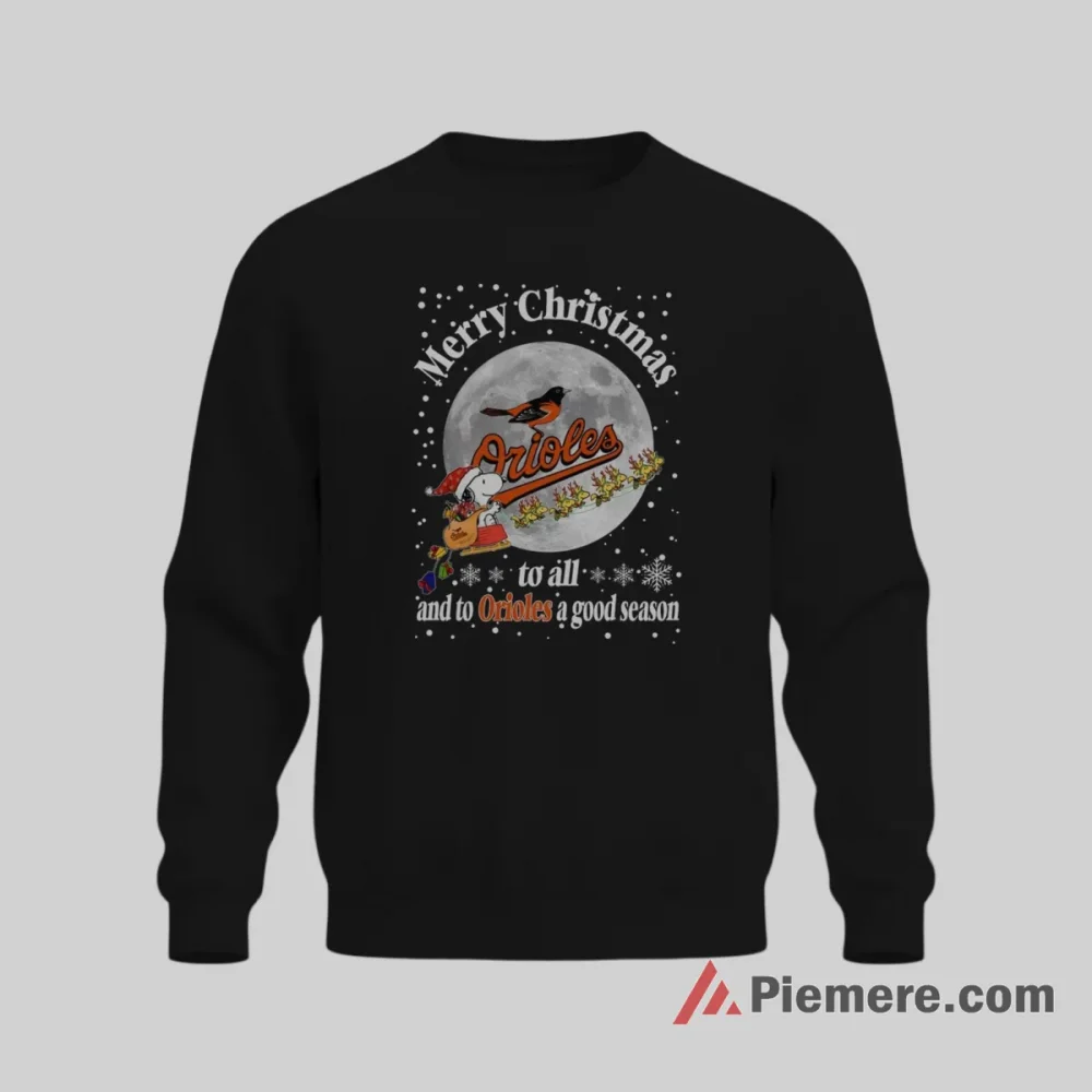 Merry Christmas Baltimore Orioles Good Season Shirt on graphic shirt for men graphic tee