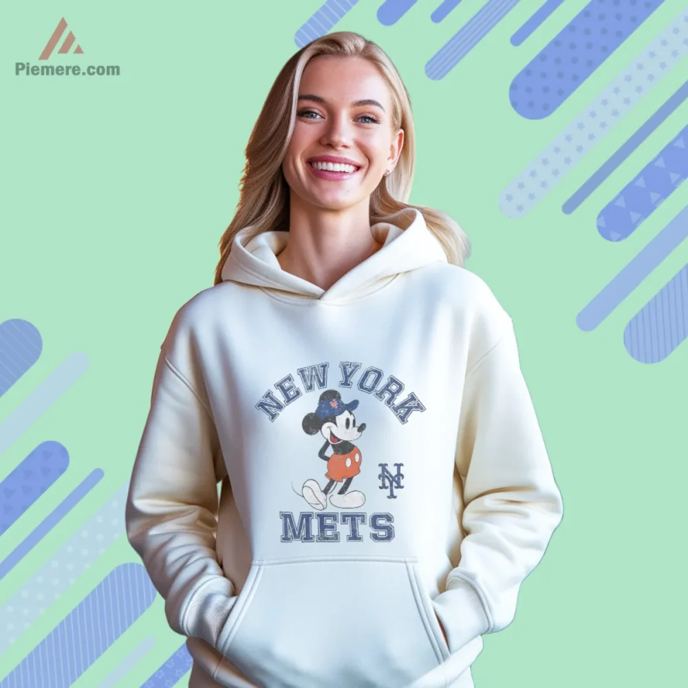 White hoodie with playful cartoon and team pride