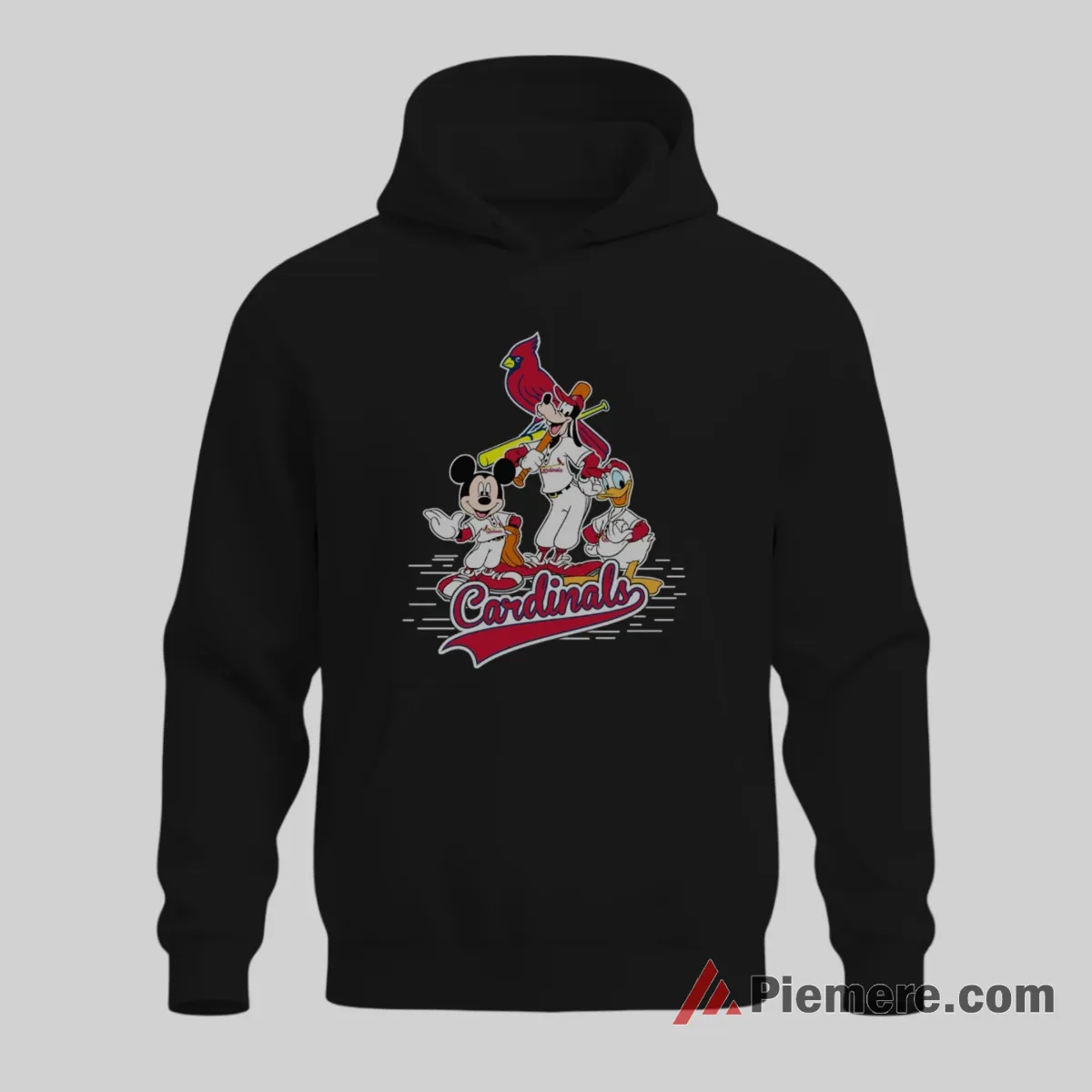 Mickey Mouse Donald Duck Goofy Champions St Louis Cardinals Shirt on black hoodie for men graphic tee