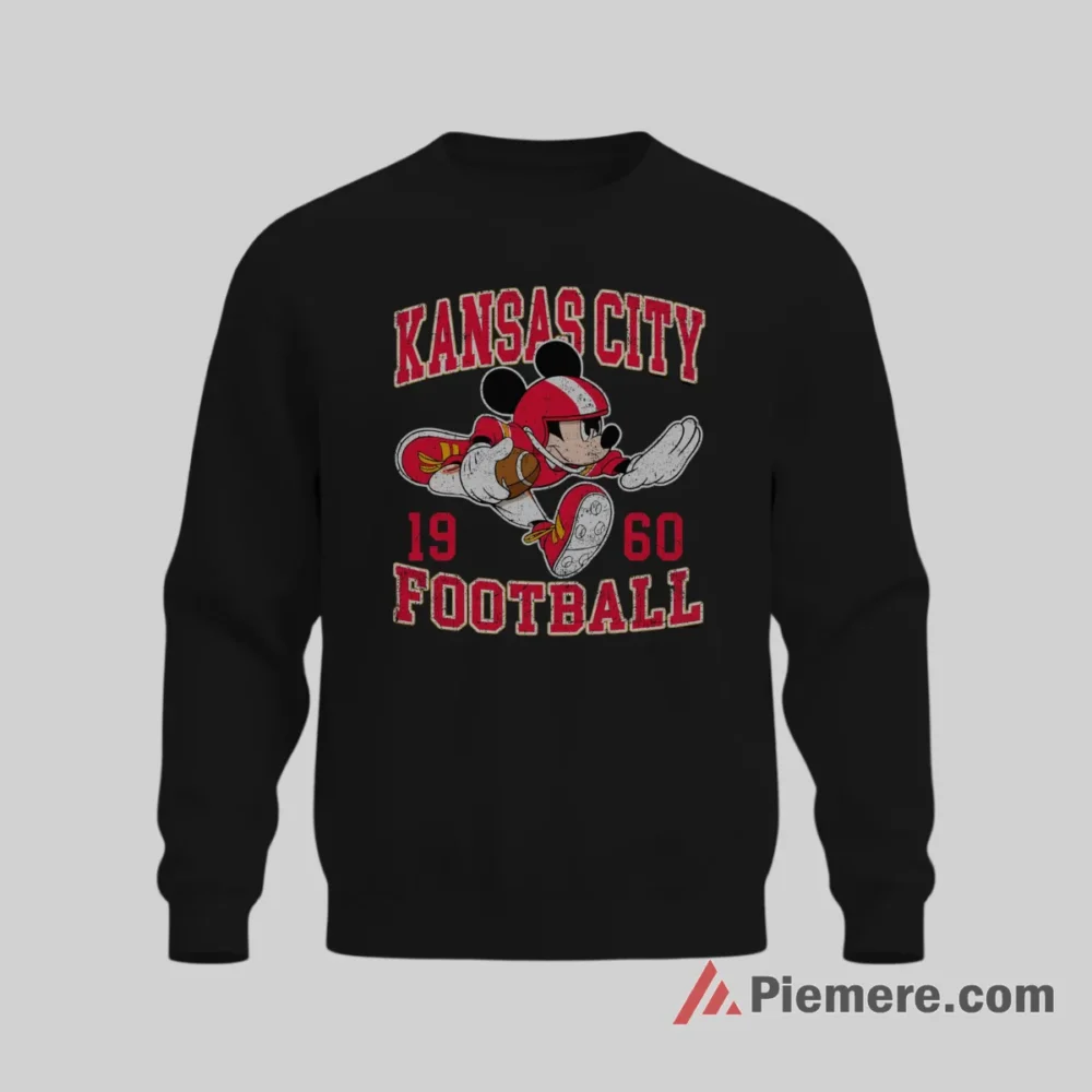 Mickey Mouse Kansas City Chiefs 1960 Football Vintage Shirt on graphic shirt for men graphic tee