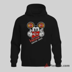 Mickey Mouse Kansas City Chiefs Haters Gonna Hate Bandana Shirt on black hoodie for men graphic tee