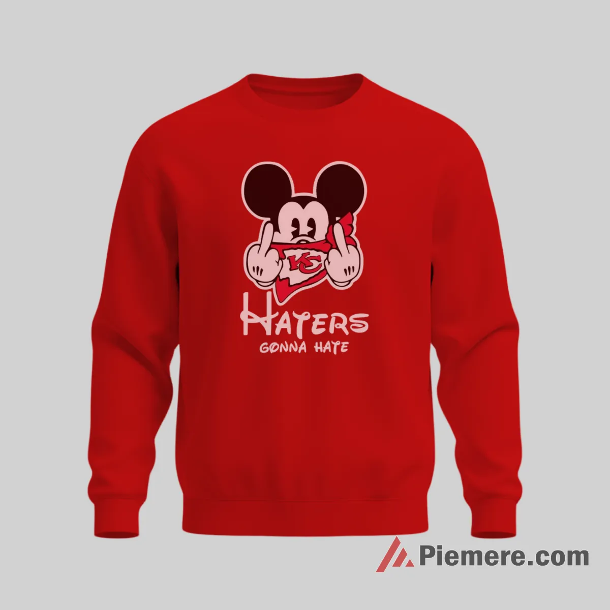 Mickey Mouse Kansas City Chiefs Haters Gonna Hate Shirt on graphic shirt for men graphic tee