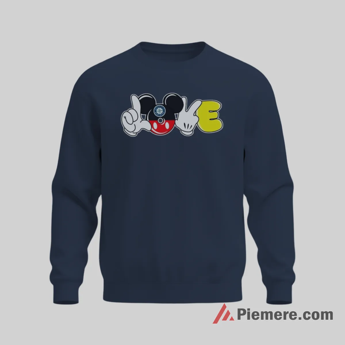 Mickey Mouse Love Gesture Seattle Mariners Fan Shirt on graphic shirt for men graphic tee