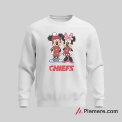 Mickey Mouse Minnie Mouse Kansas City Chiefs Pink Trophy Shirt on graphic shirt for men graphic tee