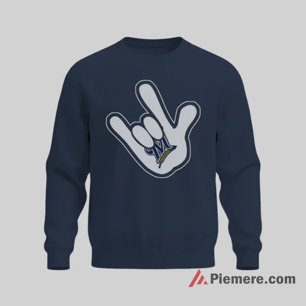 Mickey Rock Hand Milwaukee Brewers Cartoon Fan Shirt on graphic shirt for men graphic tee