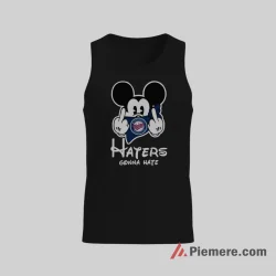 Minnesota Twins Haters Gonna Hate Mickey Mouse Shirt on black tank top for men graphic tee