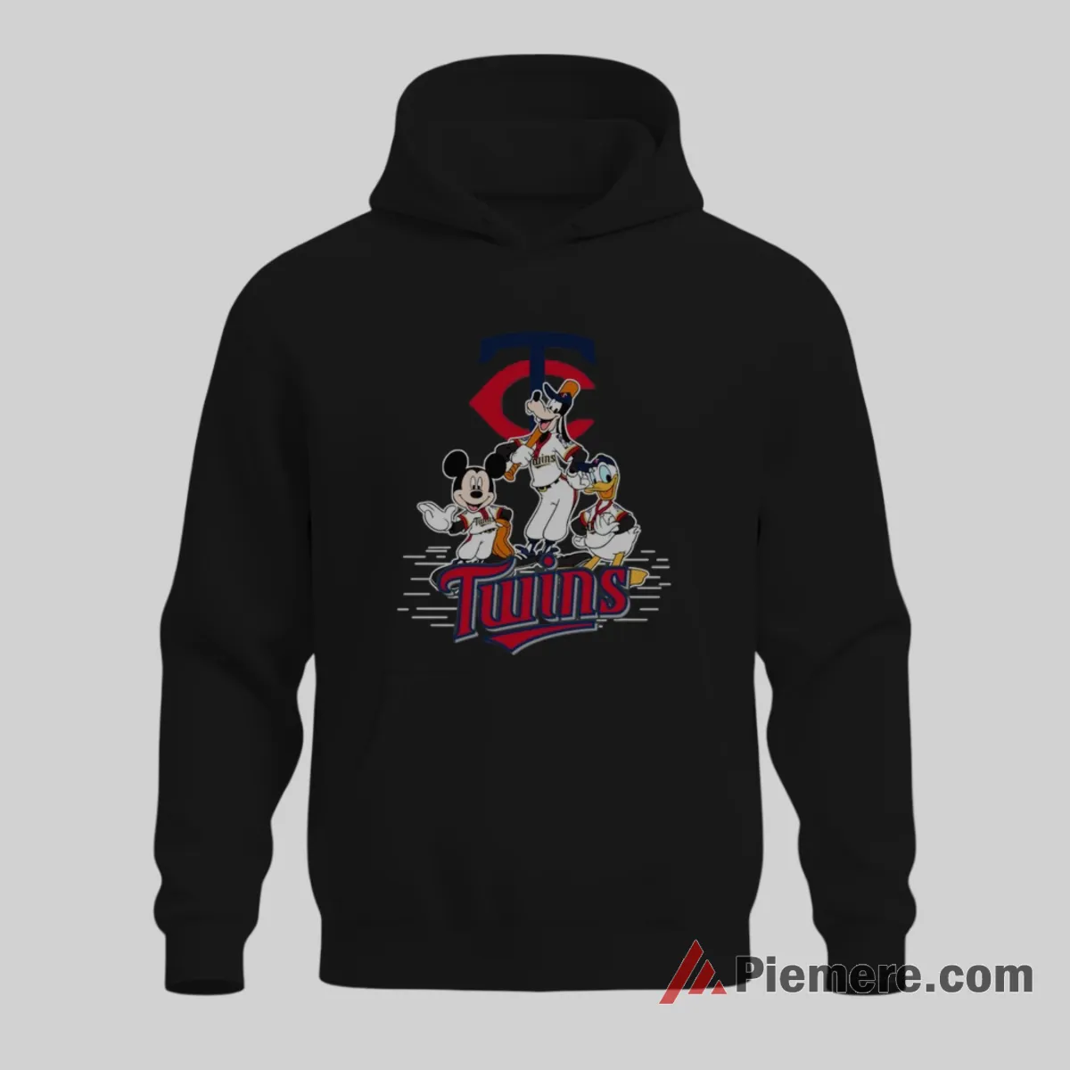 Minnesota Twins Mickey Mouse Donald Duck And Goofy Baseball Shirt on black hoodie for men graphic tee