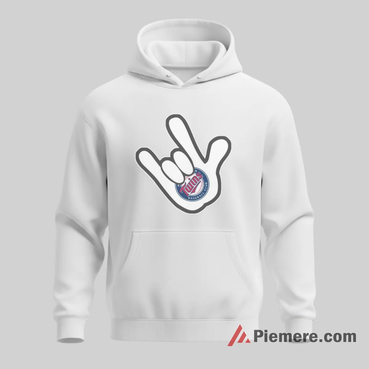 Minnesota Twins Rock Hand Mickey Mouse Fan Energy Shirt on white hoodie for men graphic tee