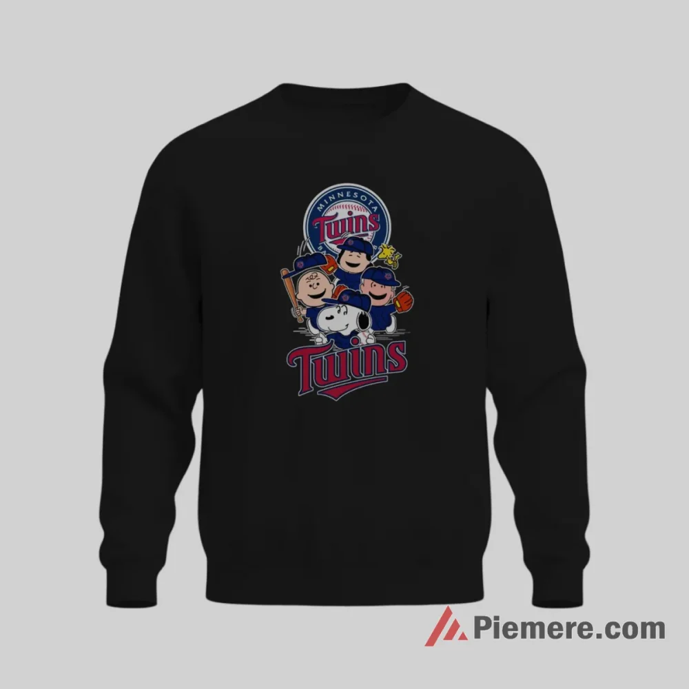 Minnesota Twins Snoopy Charlie Brown And Woodstock Baseball Shirt on graphic shirt for men graphic tee