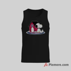 Minnesota Twins Snoopy Peanuts Movie Baseball Shirt on black tank top for men graphic tee