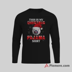 Minnesota Twins This Is My Christmas Pajama Baseball Shirt on black long sleeve shirt for men graphic tee