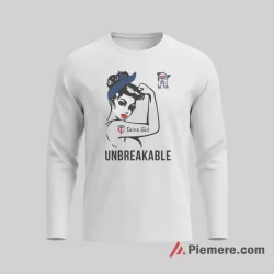 Minnesota Twins Unbreakable Baseball Girl Shirt on white long sleeve shirt for men graphic tee