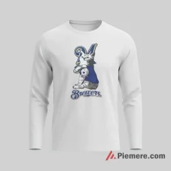 My Cat Loves Milwaukee Brewers Funny Pet Fan Shirt on white long sleeve shirt for men graphic tee