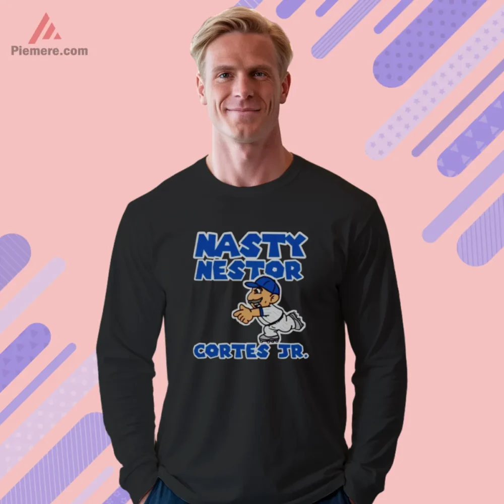 Nasty Nestor Cortes Jr Shirt with cartoon windup on black
