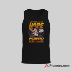Never Lose Hope Mickey Mouse St Louis Cardinals Motivation Shirt on black tank top for men graphic tee