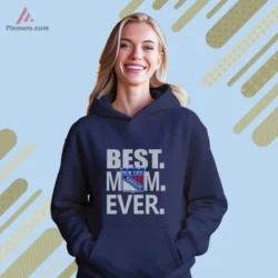 New York Rangers Best Mom Ever Shirt with bold white text and team crest on navy