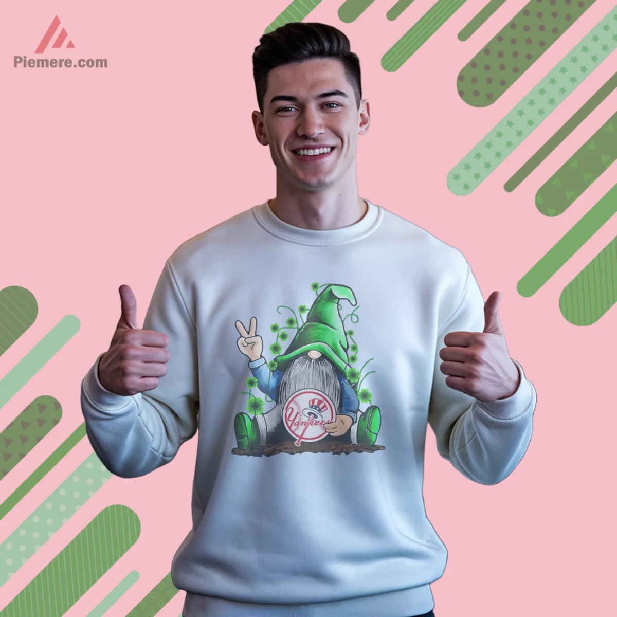 Cozy sweatshirt with lucky gnome and NY roundel