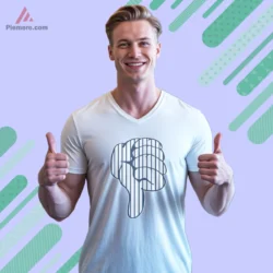 New York Yankees Thumbs Down Shirt with pinstripe look