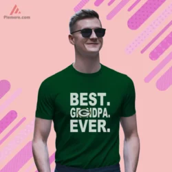 Packers Best Grandpa Ever short sleeve in forest green
