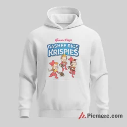 Rashee Rice Kansas City Chiefs Cereal Box Parody Shirt on white hoodie for men graphic tee