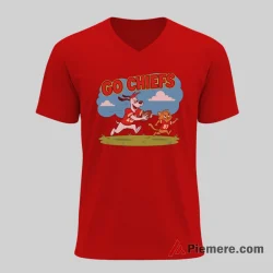 Ruff And Reddy Kansas City Chiefs Go Chiefs Field Shirt on red v-neck shirt for men graphic tee