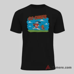 Ruff And Reddy Kansas City Chiefs Go Chiefs Shirt on black short sleeve shirt for men graphic tee