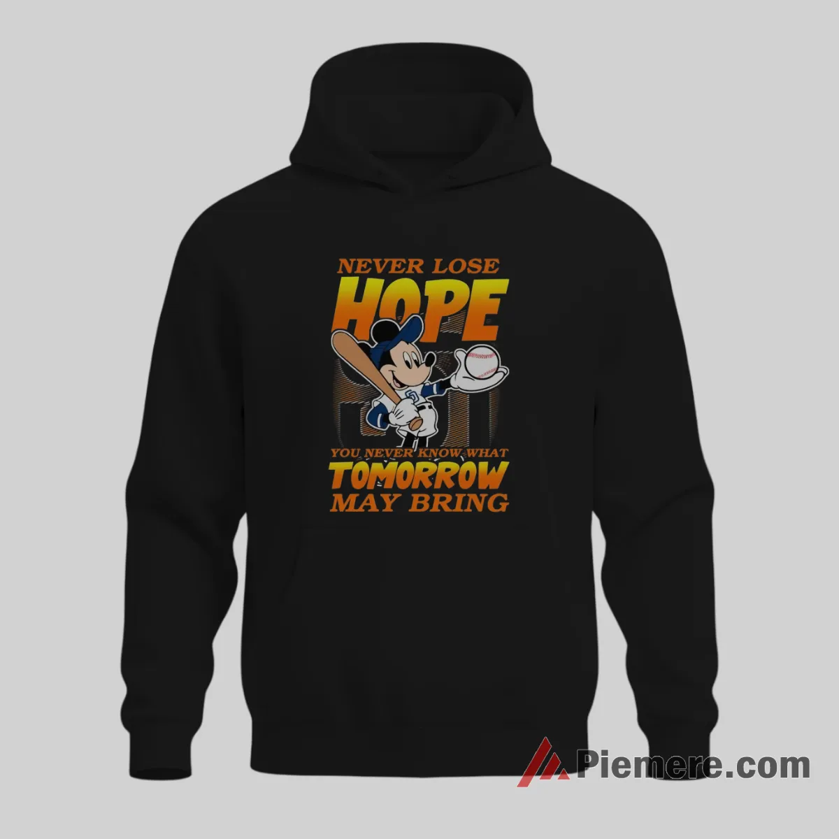 San Diego Padres Mickey Never Lose Hope Baseball Shirt on black hoodie for men graphic tee