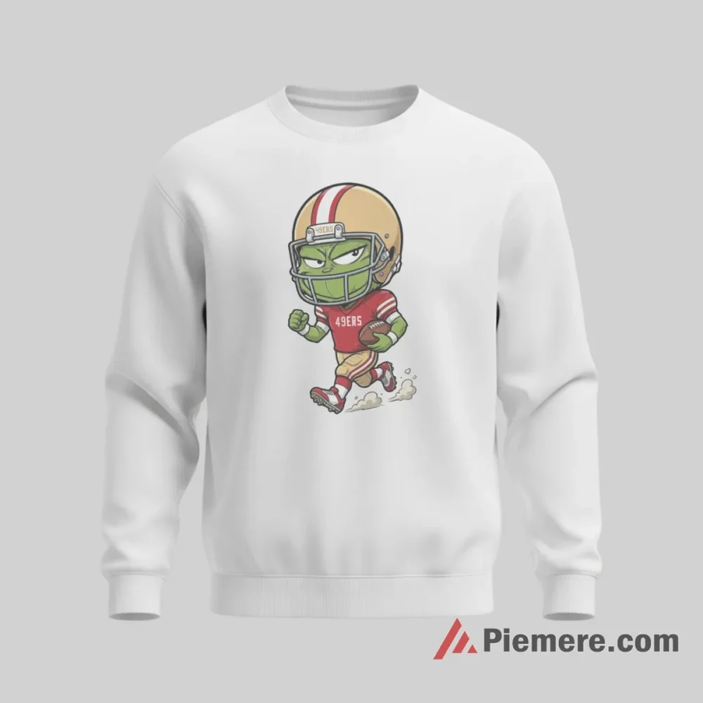 San Francisco 49ers Grinch Style Game Day Player Shirt on graphic shirt for men graphic tee