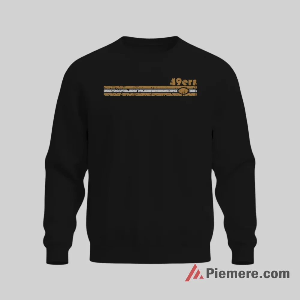 San Francisco 49ers Retro 70s Stripe Shirt on graphic shirt for men graphic tee