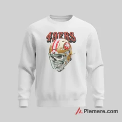 San Francisco 49ers Skull Helmet Graphic Shirt on graphic shirt for men graphic tee