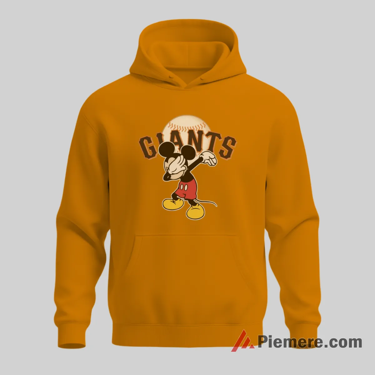 San Francisco Giants Dabbing Mickey Mouse Baseball Shirt on orange hoodie for men graphic tee