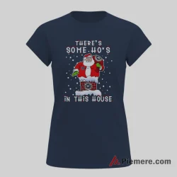 Santa Stuck In Chimney Milwaukee Brewers Funny Christmas Shirt on navy short sleeve shirt for women graphic tee