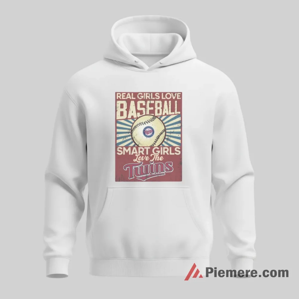 Smart Girls Love Minnesota Twins Baseball Shirt on white hoodie for men graphic tee