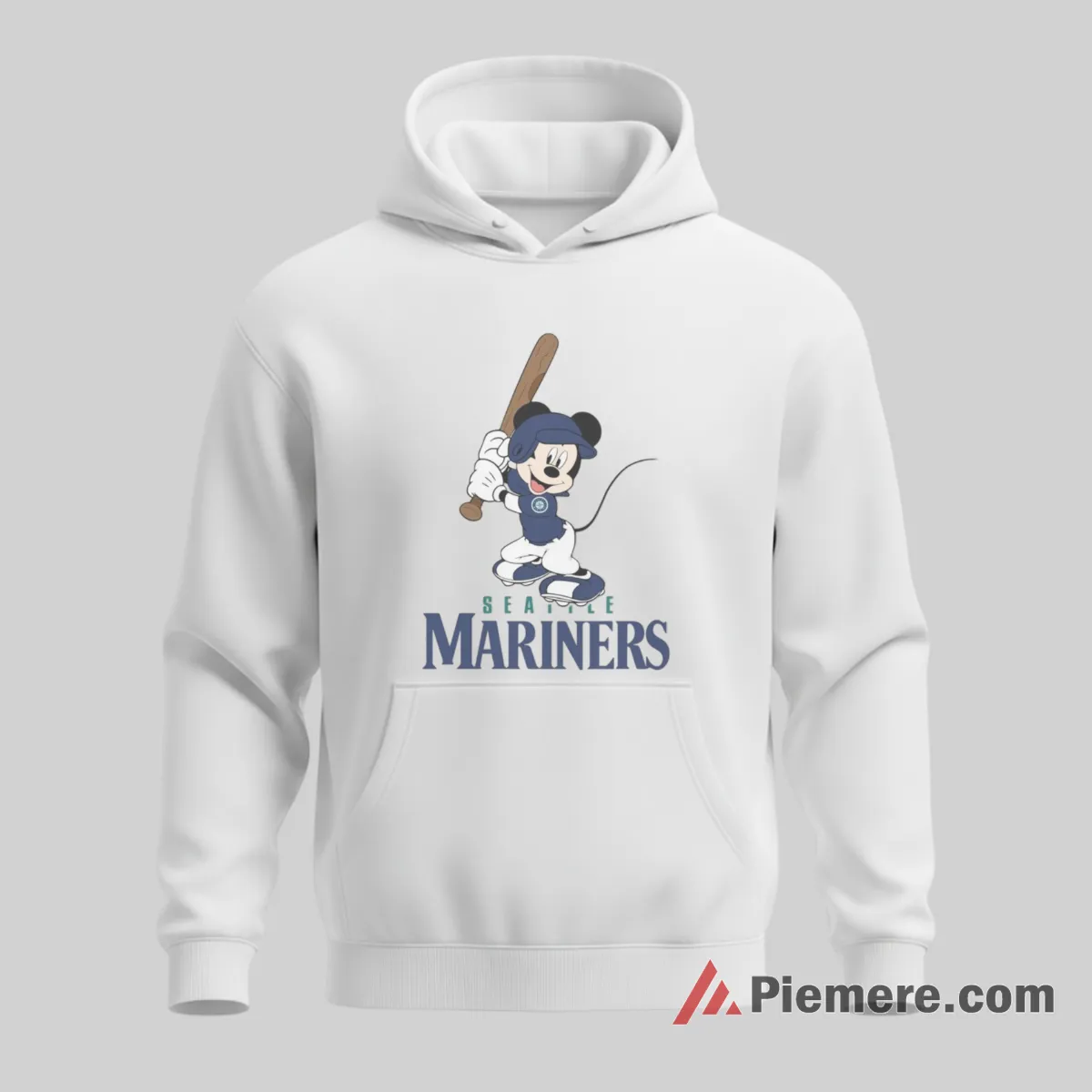 Smiling Mickey Mouse Seattle Mariners Game Day Shirt on white hoodie for men graphic tee