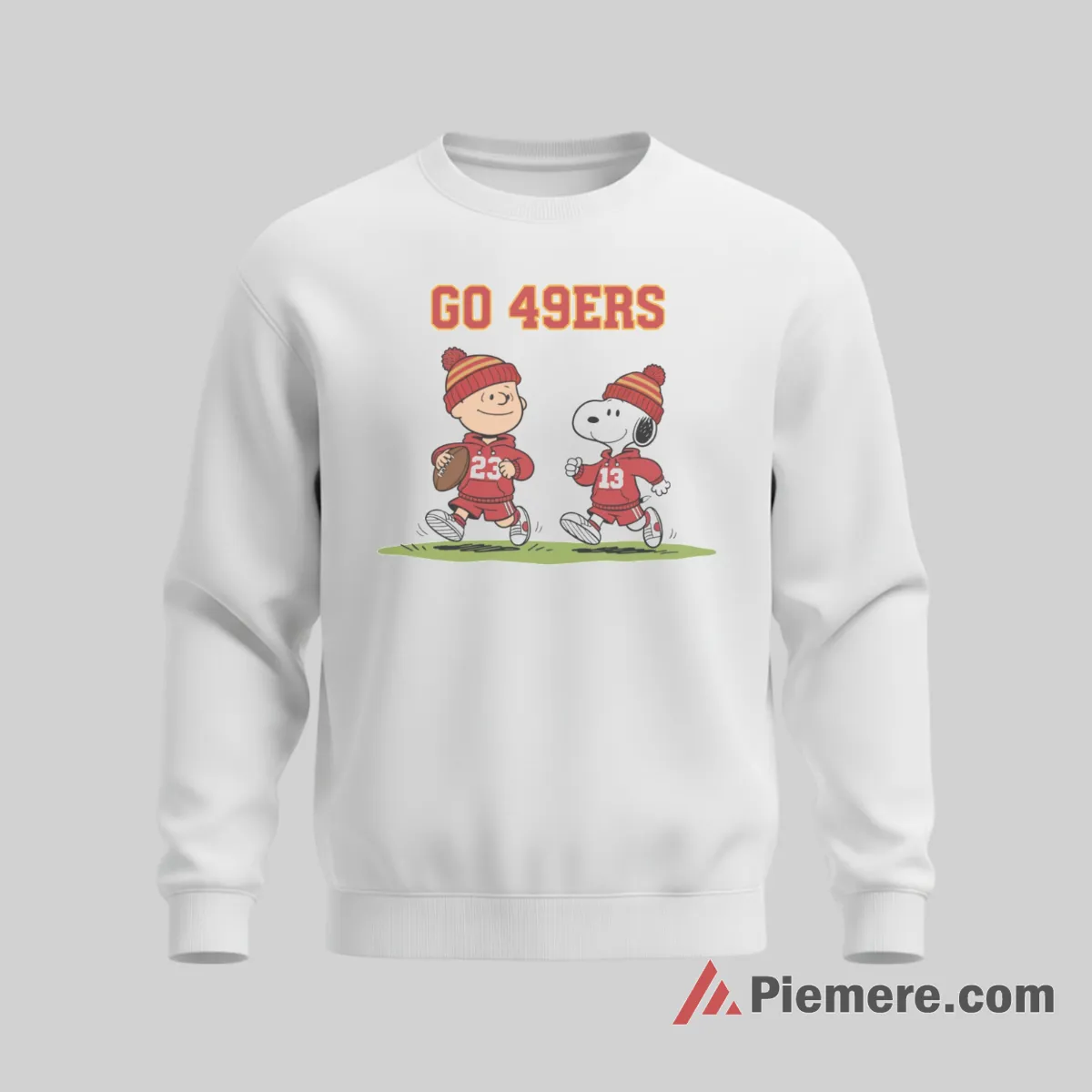 Snoopy Charlie Brown Go 49ers Football Shirt on graphic shirt for men graphic tee